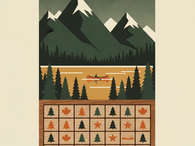 Maple Match game — wooden tiles with forest emblems