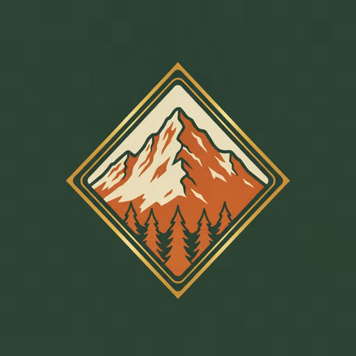 Mountain peak symbol